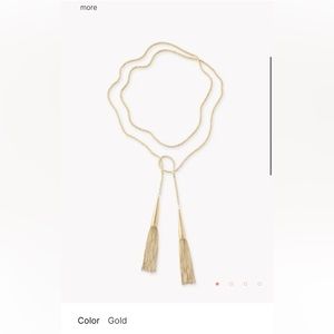 Kendra Scott Gold Necklace with Gold Tassels